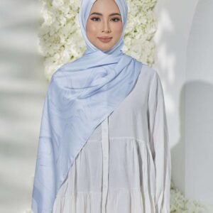 IRIS SHAWL in Azure Tranquility (BLUE)