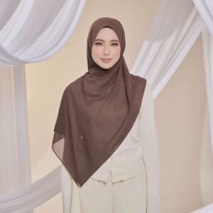 Qalbu Shawl in Dark Brown