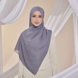 Qalbu Shawl in Ash Grey