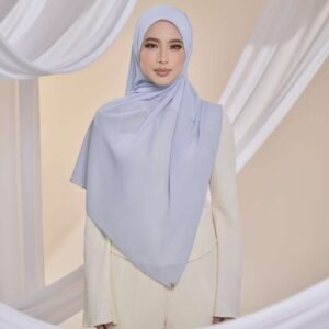 Qalbu Shawl in Dusty Blue