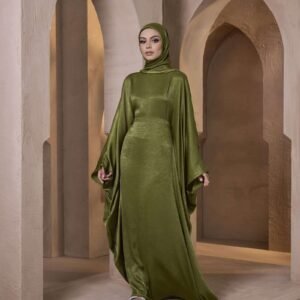 SAMARA ABAYA in Olive Green